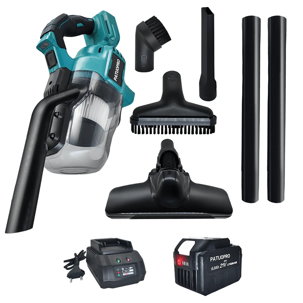 PATUOPRO Cordless Vacuum Cleaner Handheld Dust Collector Floor Carpet Car Pet Hair Cleaning Power Tool For Makita 18V Battery