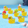 10/20/50pcs Luminous Mini Duck Tiny Resin Duck Little Duck