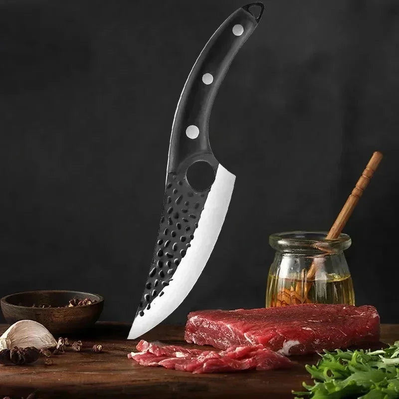 Kitchen Knife Handmade Forged Butcher Knife Boning Knives Meat Cleaver Vegetables Cutter Professional Household Chef Cook Knife