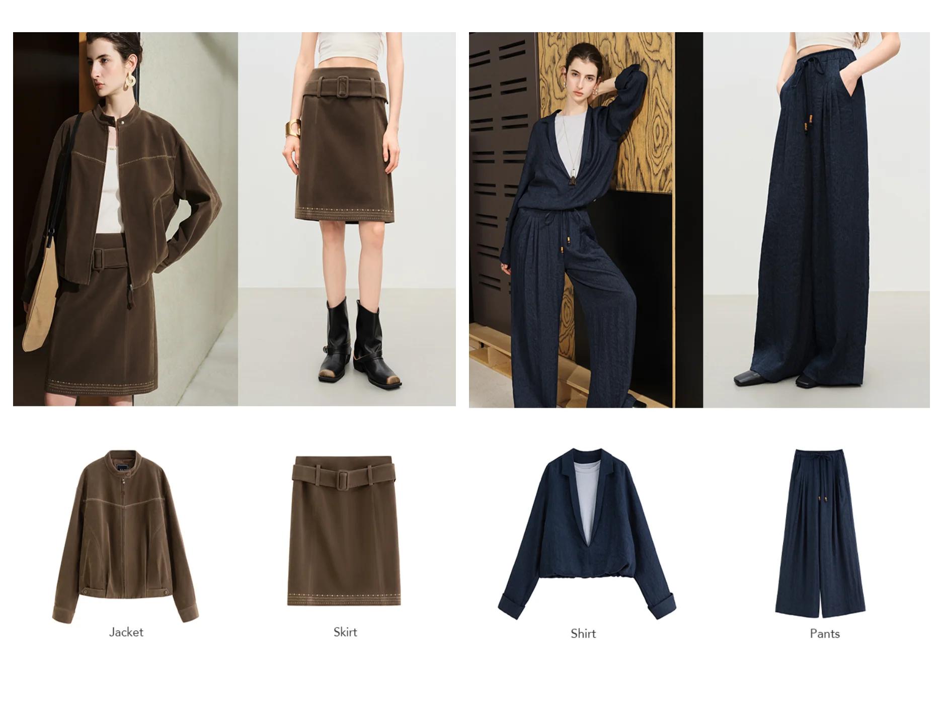 FSLE【Premium Series】temperament Striped V-neck Sweatshirt Suits Women's Winter 2025 New Style Shorts Sets Leisure