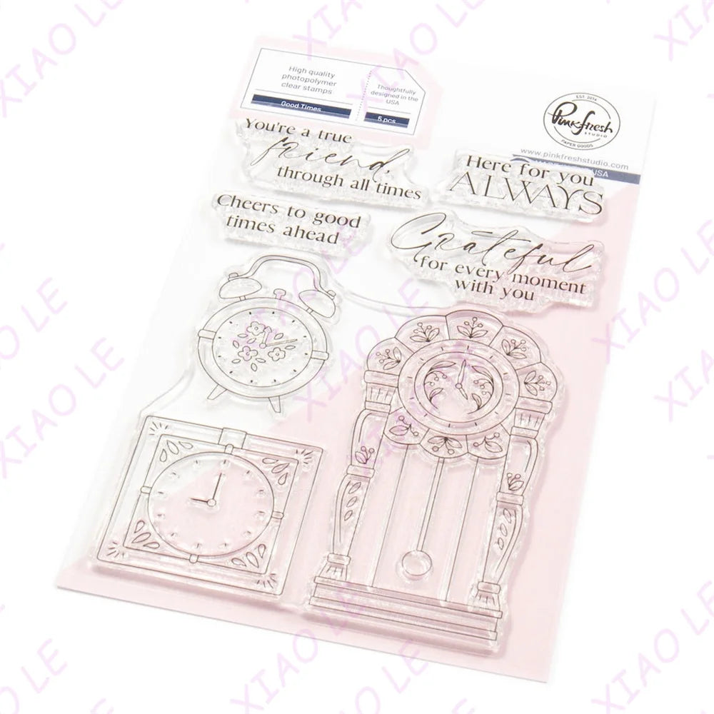 Pink Fresh Good Times April Releases Metal Cutting Dies Stamps Stencil Hot Foil Scrapbooking Album Decoration Craft for DIY Card