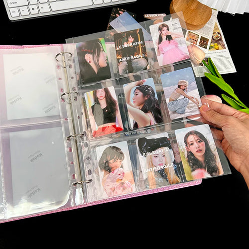 10Pcs A4 Double Sided Photo Sleeves Pages -Thick Clear Photo Album Inserts For Trading Cards, Postcards, Polaroids, Laser Ticket