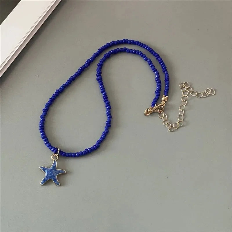 Spring Summer Women's Fashion Necklace Cute Romantic Starfish