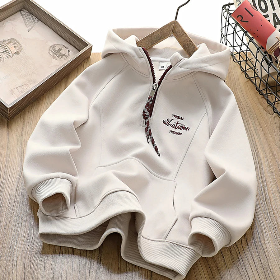 IYEAL Kids Clothes Boys  Children's Long sleeved Letter Hooded Sweatshirt Kids Casual Clothing Boys Spring New Hooded Sweatshirt