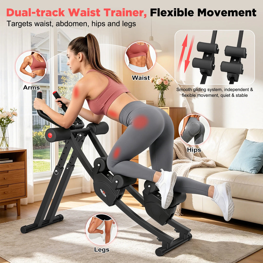 Relife Sports Dual Split‑Track Ab Machine