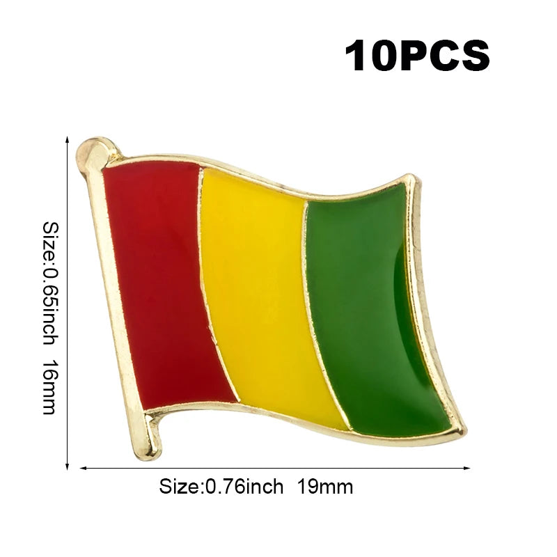 10pcs a lot   Flag Laple Pin Badge Brooch Cambodia Canada Czech Rep. Zimbabwe Kuwait Croatia Kenya Kazakhstan Haiti