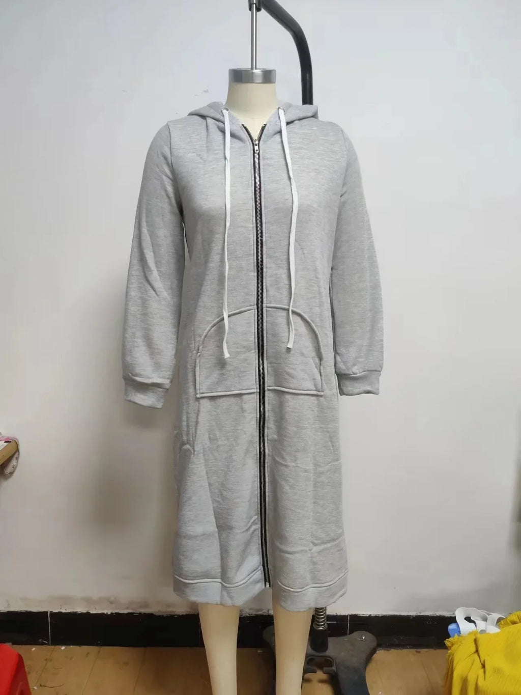 Autumn and Winter Hoodies for Women Casual Full Zip Up Hoodie Comfortable Womens Long Hoodies Fashion Sweatshirt with Pockets