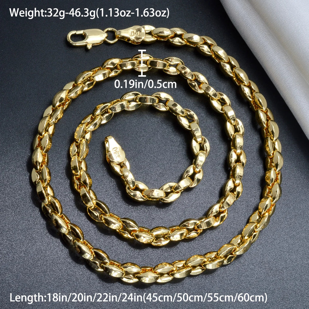 Hot Selling Ltalian 750 Men's and Women's Necklace 18k