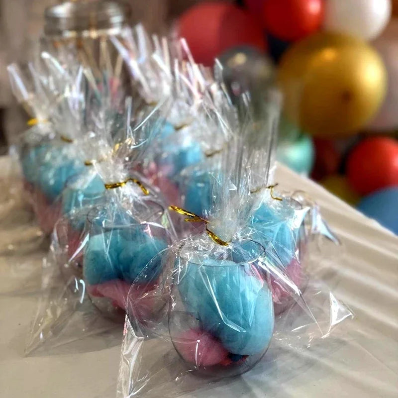 100Pcs Transparent Plastic Bags Candy Lollipop Cookie Packaging Clear Opp Cellophane Bag Christmas Gift Wedding Birthday Party