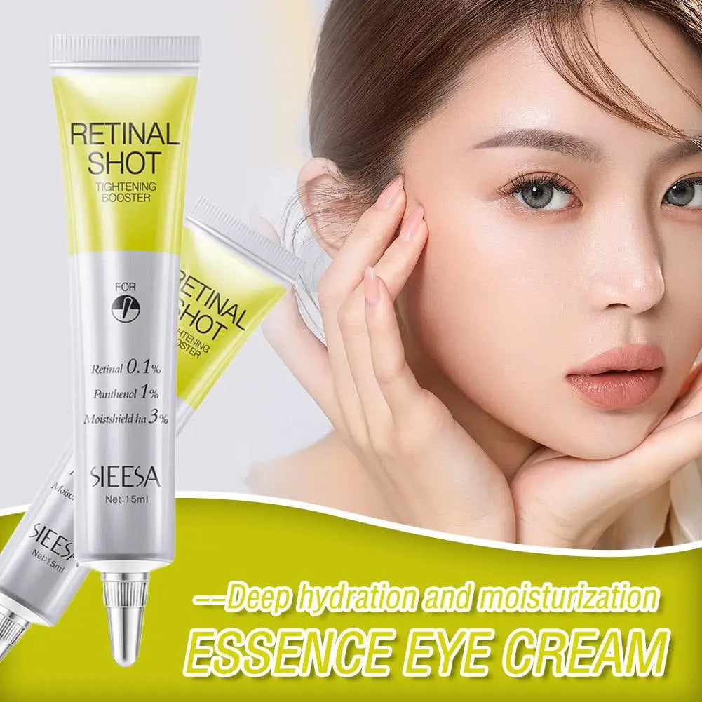 Retinal Shot 0.1% Face Booster Eye Cream Nano Retinal Tightening Serum for Wrinkles & Pores, Anti-Aging Skin Care 15ml