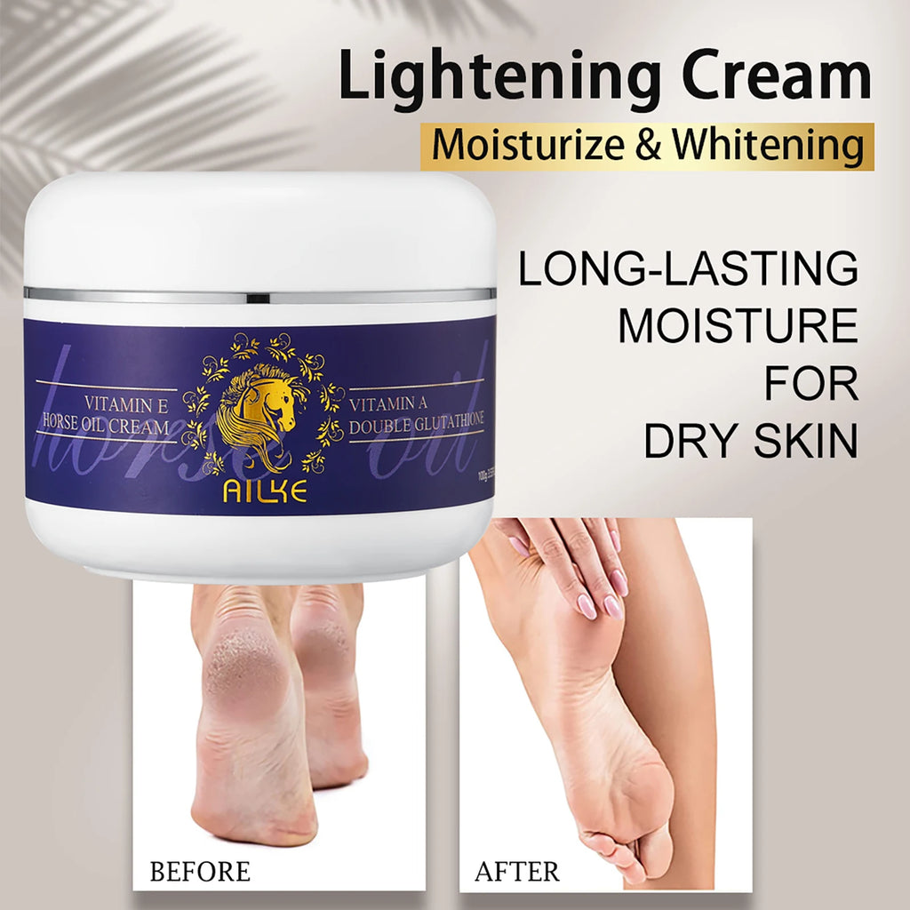 AILKE Whitening Skin Care Set, Lightening, With Double Glutathione, Reduce Black, Dark and White Spots, For All Skin Types