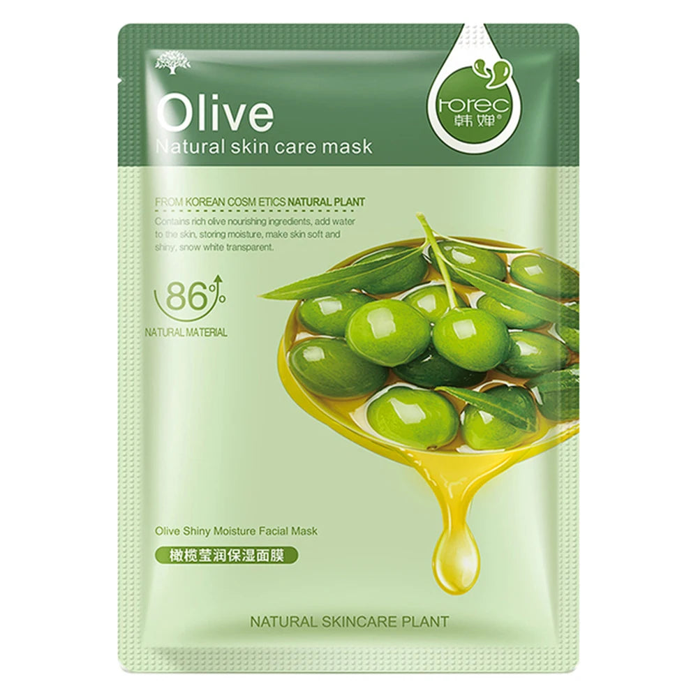 10pcs Sheet Mask Skin Care Plant Facial Mask Moisturizing Oil Control Face Care Masks Shrink Pores Beauty Health Face Patches