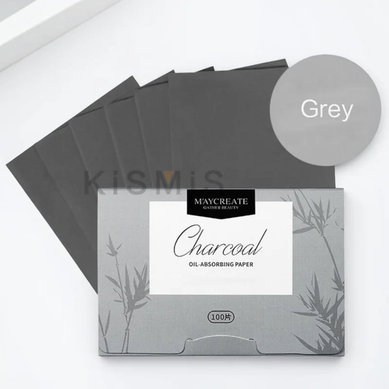 100 Sheets Oil Blotting Paper for Face Absorbs Excess Shine and Oil Portable Matte Facial Tissues for Oily Skin Care
