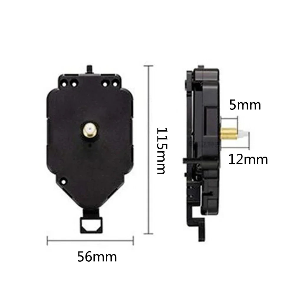 Set Pendulum Clock Movement Mechanism Replacement Quartz Clockwork with Hands Pointers for DIY Wall Clock Repair Kits
