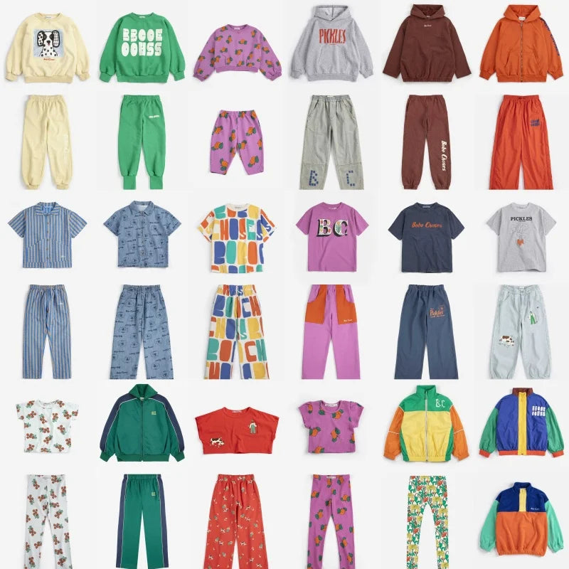 Spring/Summer BC26 New Children's Jumpsuit Sweatshirt Trousers Sets Kid Multi-color Sport Coat and Pants