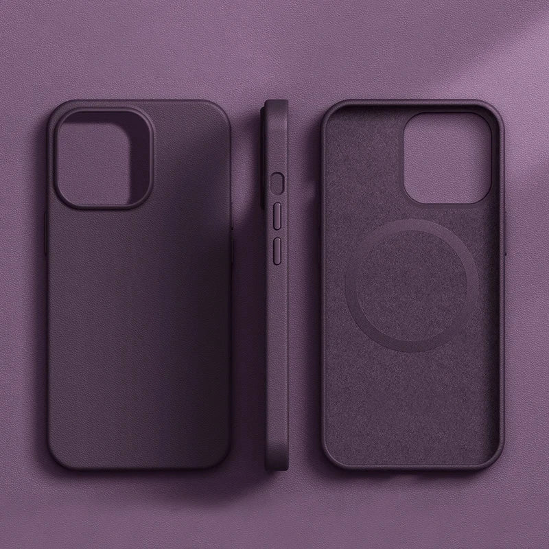 Original Leather Wireless Charging Animation Cases for iPhone 16