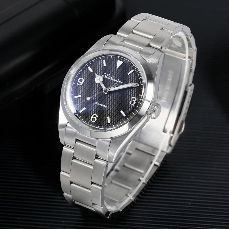 ADDIESDIVE New Men's Analog Watch 100 Meters Bubble Mirror
