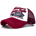 Summer Y2K Letter Embroidery Mesh Baseball Cap For Men