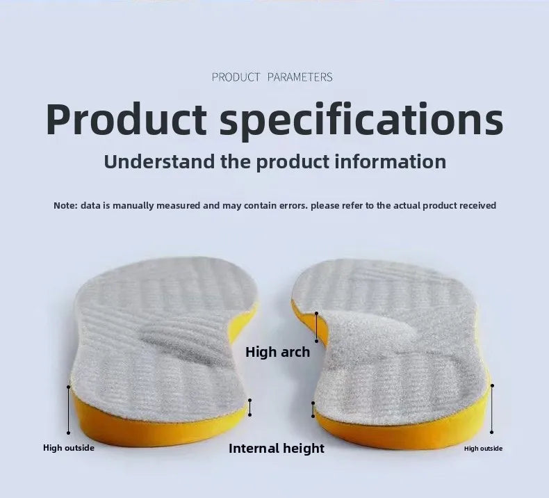 Insoles Unisex Orthopedic Insoles-Effective for Leg Shape Correction Overpronation/Supination Flat Feet O-Leg X-Leg&Arch Support