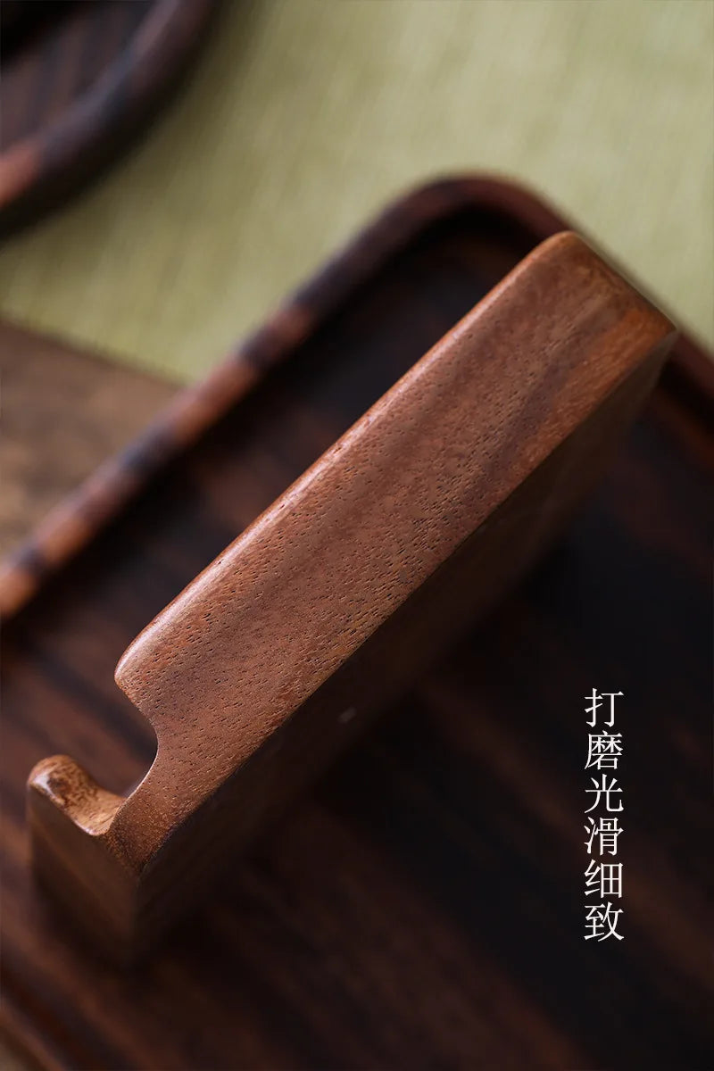 Walnut Solid Wood Tea Box Storage Tea Set Accessories Snack Storage Wooden Plate