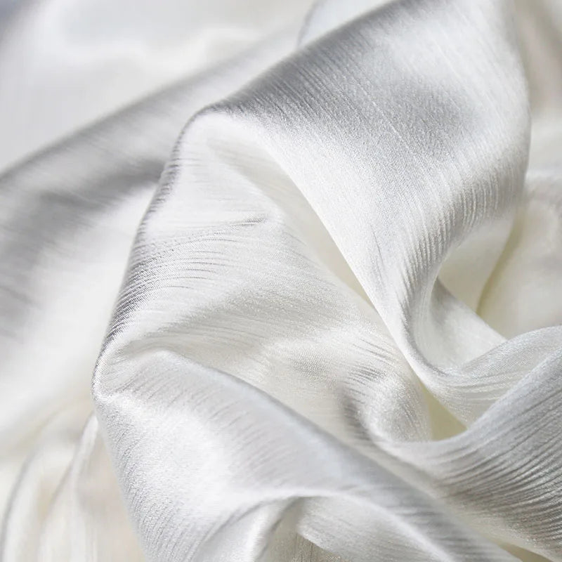 High End Glossy Texture Satin Fabric Smooth Imitation Acetate Silk Fabric Cheongsam Dress Designer Fabric Sewing Accessories