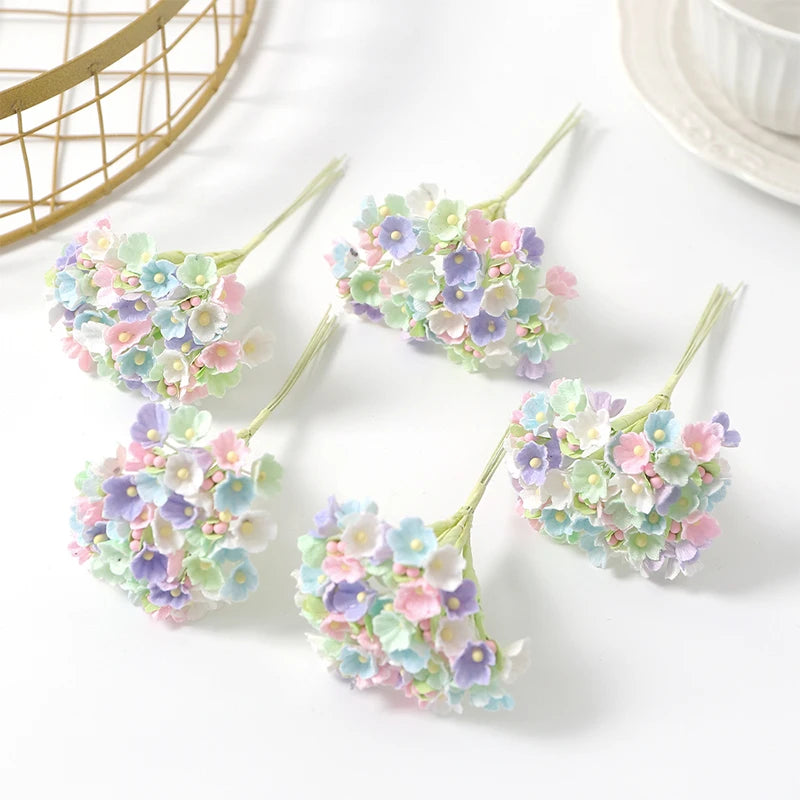 1/3/5Pcs Artificial Flower Bouquet Silk 11cm Fake Flowers for  Home Decor Garden Wedding Decoration DIY Craft Gifts Accessories