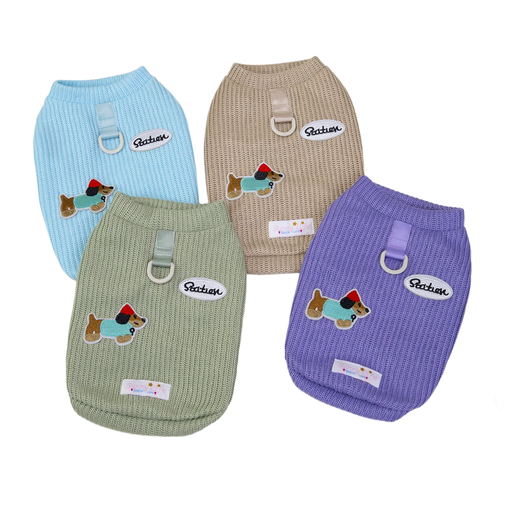 Dog Sweater for Small Dogs, Knitted Pullover Pet Apparel Winter Puppy Clothes for Chihuahua Yorkie