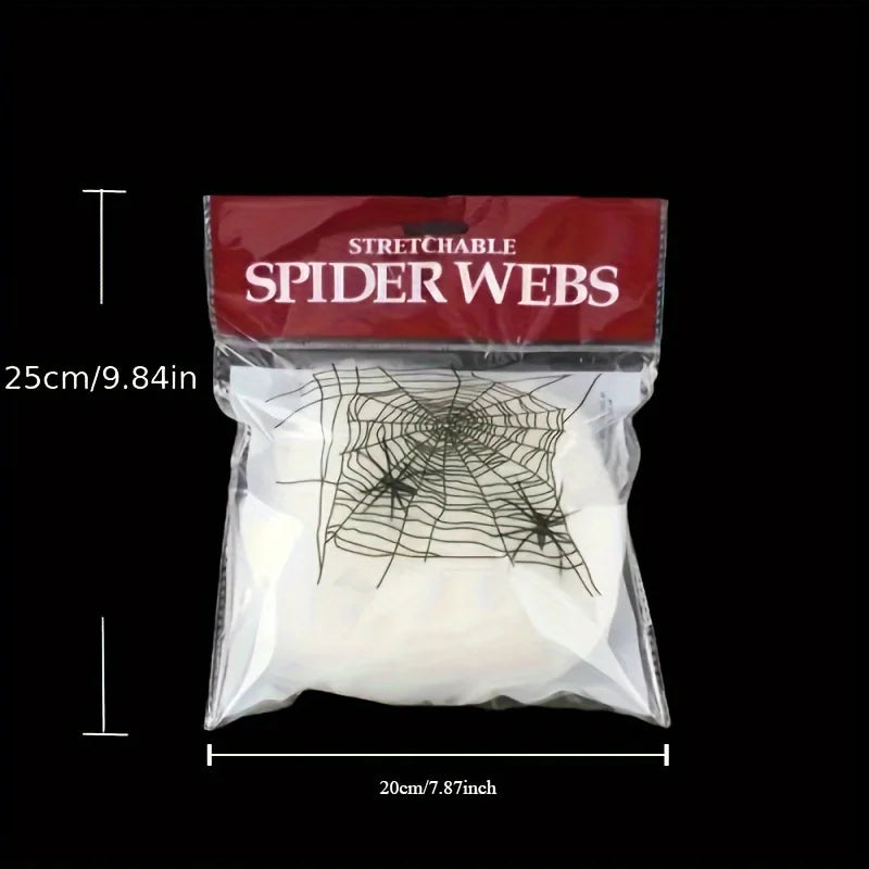 Stretchable Spider Webs with 2 Spiders Each
