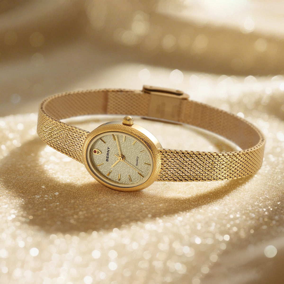 BERNY Top Gold Women's Watches Fashion Luxury Ladies Quartz