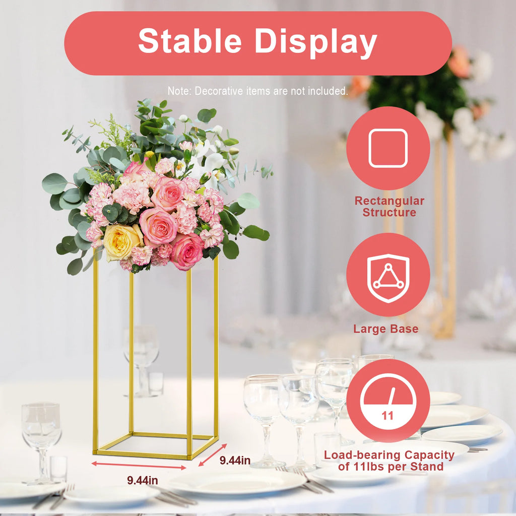 Metal Flower Stand Floor Vases Flowers Column Stand Road