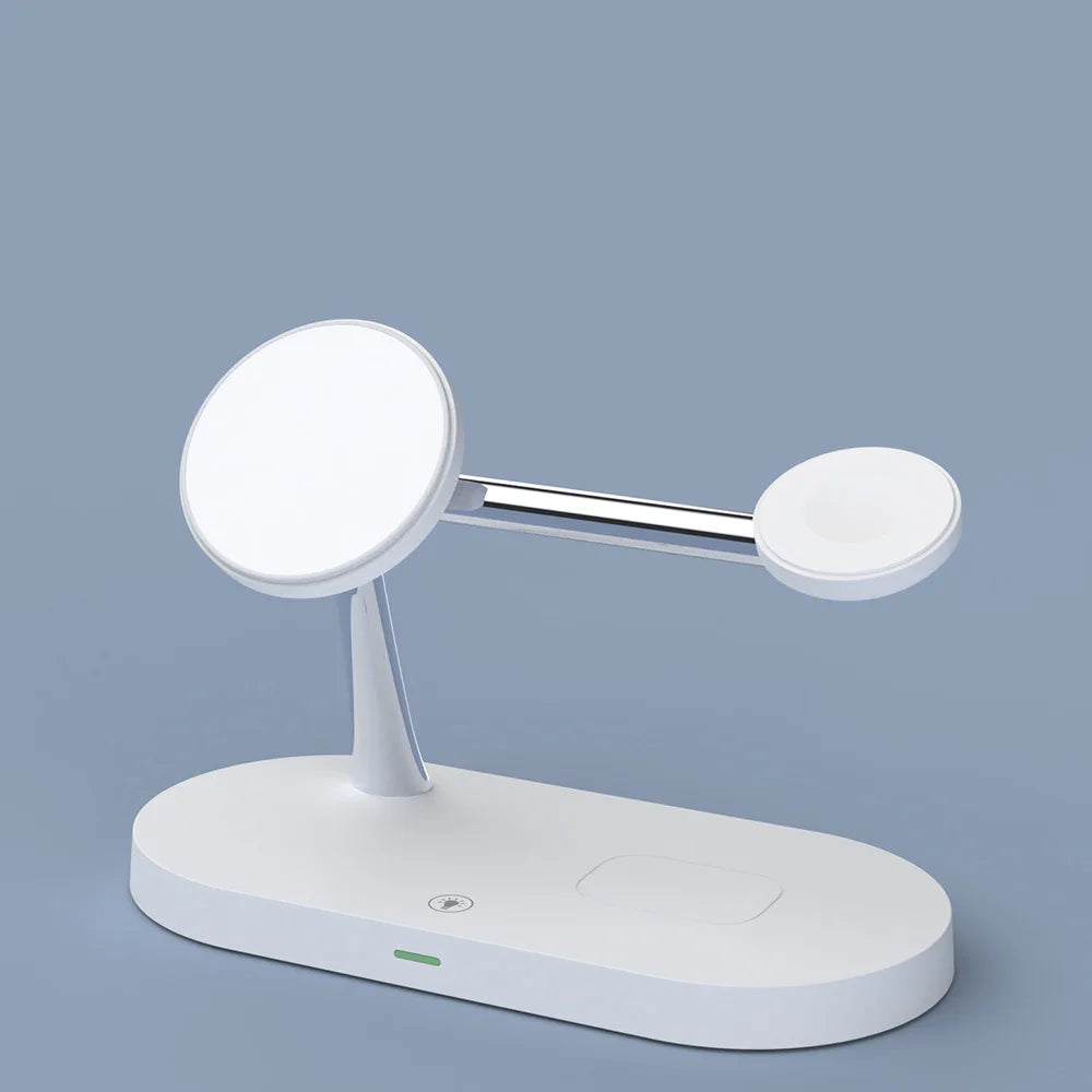 5 in 1 Magnetic Wireless Chargers Stand For iPhone 13 14 Charger Dock Station for Airpods Pro Wireless Charger With night light