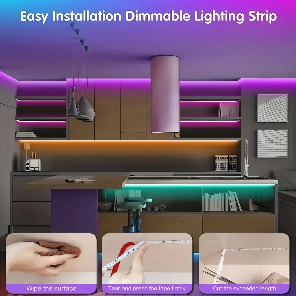 100FT RGB LED Strip Lights