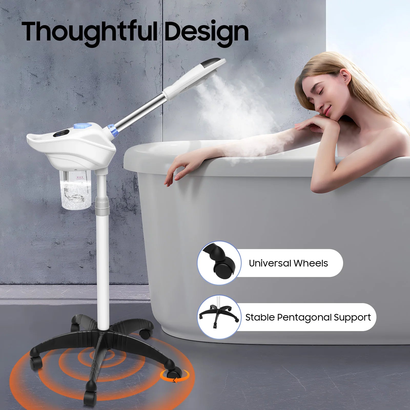 Beauty Spray Machine Hydration Herbal Skin Care Ozone Beauty Universal Wheels Warm Steam Skin Hydrated Cleansing Salons Spa