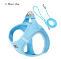 Small Combination Small Dog Harness Leash Set Soft Reflective for