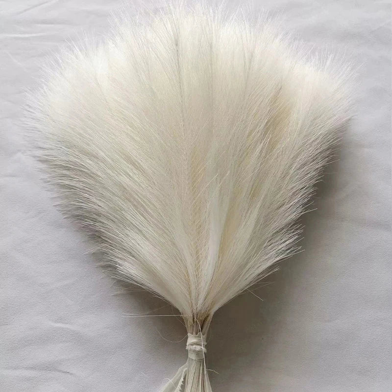 10pcs Artificial Pampas Grass Simulation Feather Wedding Props Reed Home Decor Supplies Table Colorful Pampas Grass 시뮬레이션 풀