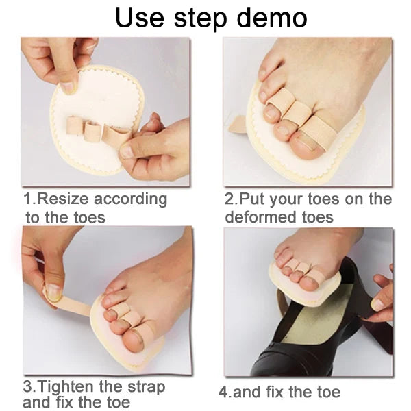 1pcs Hammer Toe Straightener Bunion Corrector Adjuster Hallux Valgus Corrector Bandage Feet Toe Separator Support Foot Pads