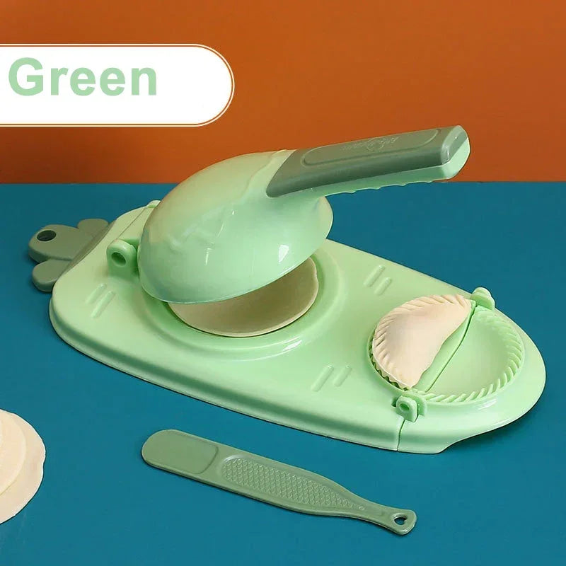 2 In1 Dumpling Maker Wrapper Presser Kit Manual Labor-Saving Dumplings Dough Molder Machine Kitchen Gadget Apple Pie Baking Tool