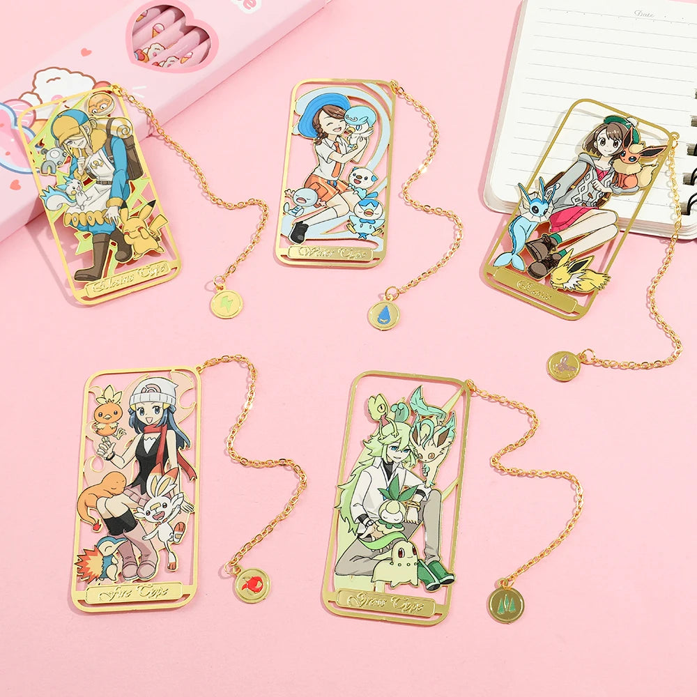 Cute Anime Pet Genie Book Mark Girl Fan Collection Metal Bookmarks Gift for Book Lover, Girl Book Accessories Reading Marker