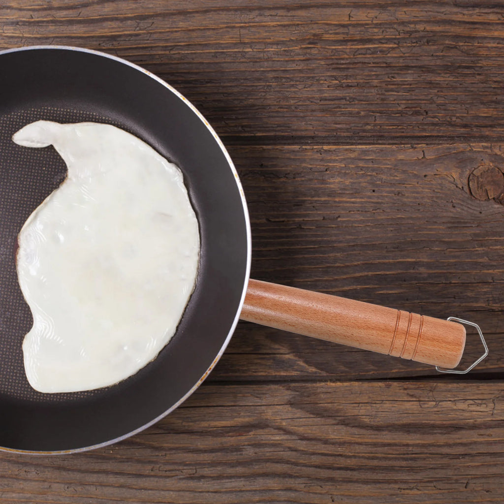 1pcs Pot Handle Frying Pan Wooden Detachable Cookware Part Japanese Design Universal Fit Stockpot Milk Pan Saucepan Wok