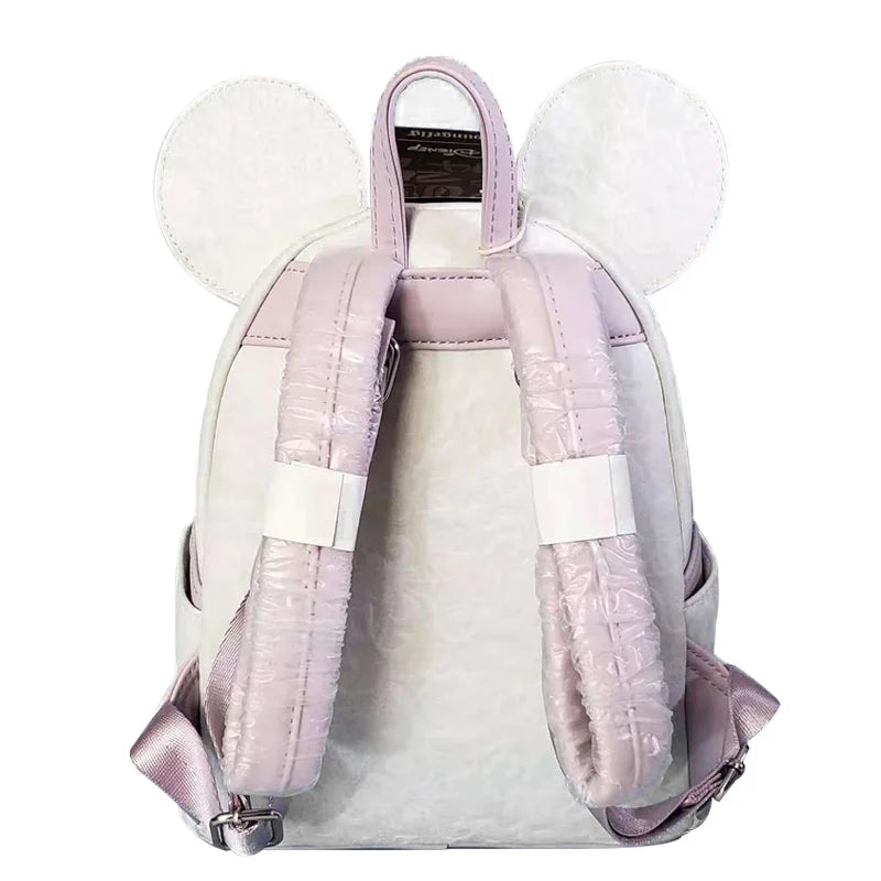 Mickey and Minne Floral Marie Cat Mini Backpack Womens Double Strap Shoulder Bag Purse Double Shoulder Backpack Gift