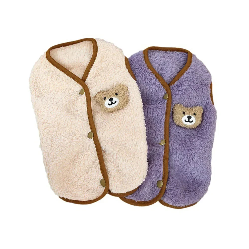 Luxury Pet Cat Costume Clothes for Cats Winter Kitten Sphynx Sweatshirt Puppy Fleece Vest Warm Jacket Coat Small Dogs Clothing