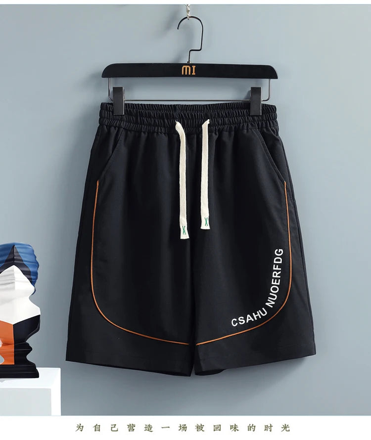2 Pcs/Set Men Tracksuit Short Sleeve Hoodies+Pants Hooded Elastic Waist Summer Hip Hop Sweatshirt Sweatpants Loose Set