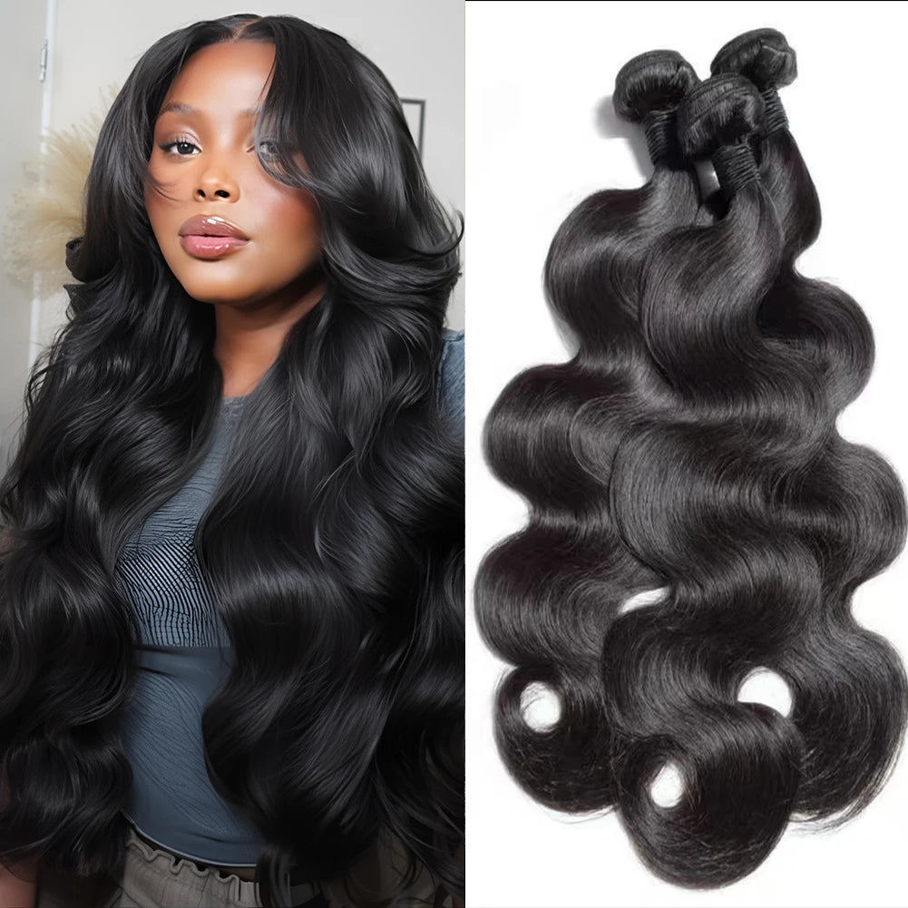 Body Wave Bundles Human Hair Brazilian Remy Human Hair