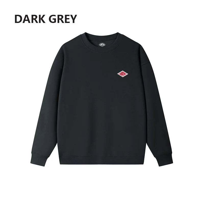 Exported to Japan Winter Fashion Sweatshirt Men/Women Same Embroidery Cotton O-Neck Long Sleeve Tracksuit Top Loose Comfortable