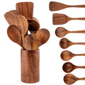 Wood Kitchenware Cooking Set Household Spatula Spoon Set Salad