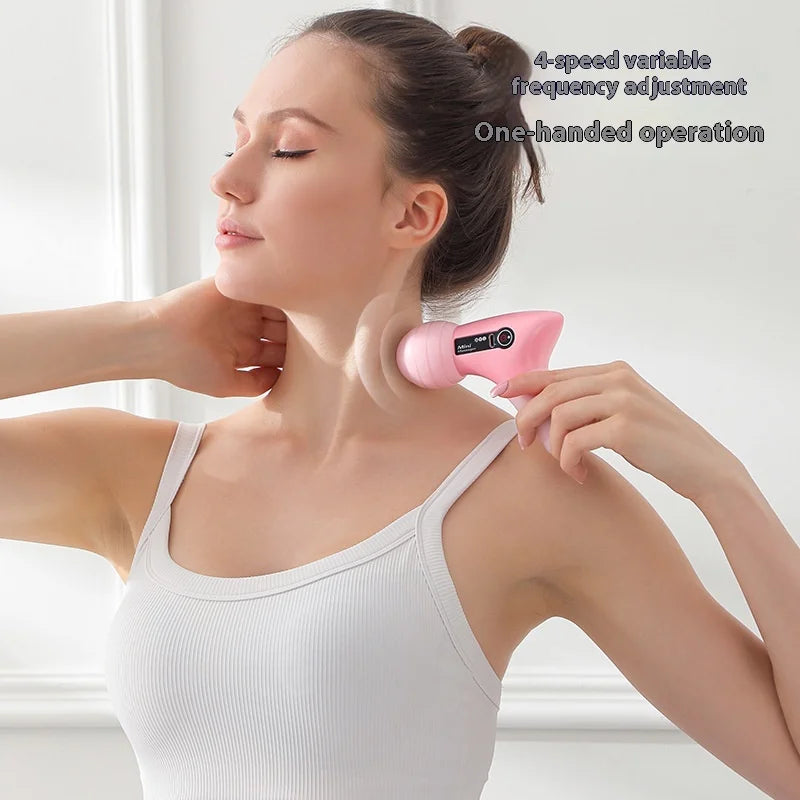 Mini Massage Gun with LCD Screen and 6 Heads