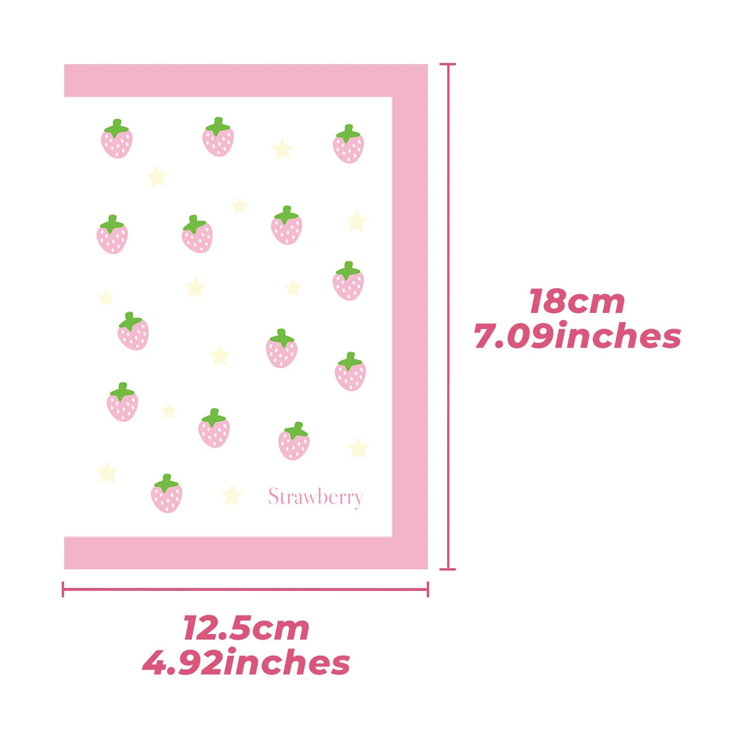 Cute A6 Stationery Storage Folder File PP Twill Zipper