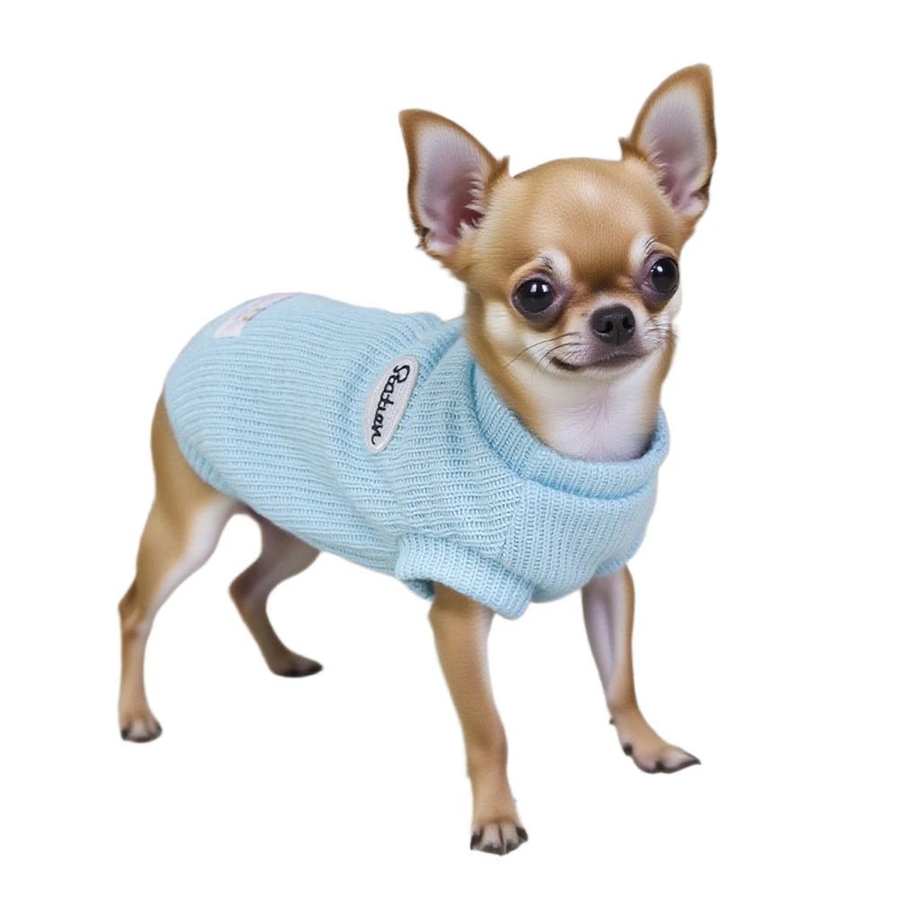 Dog Sweater for Small Dogs, Knitted Pullover Pet Apparel Winter Puppy Clothes for Chihuahua Yorkie
