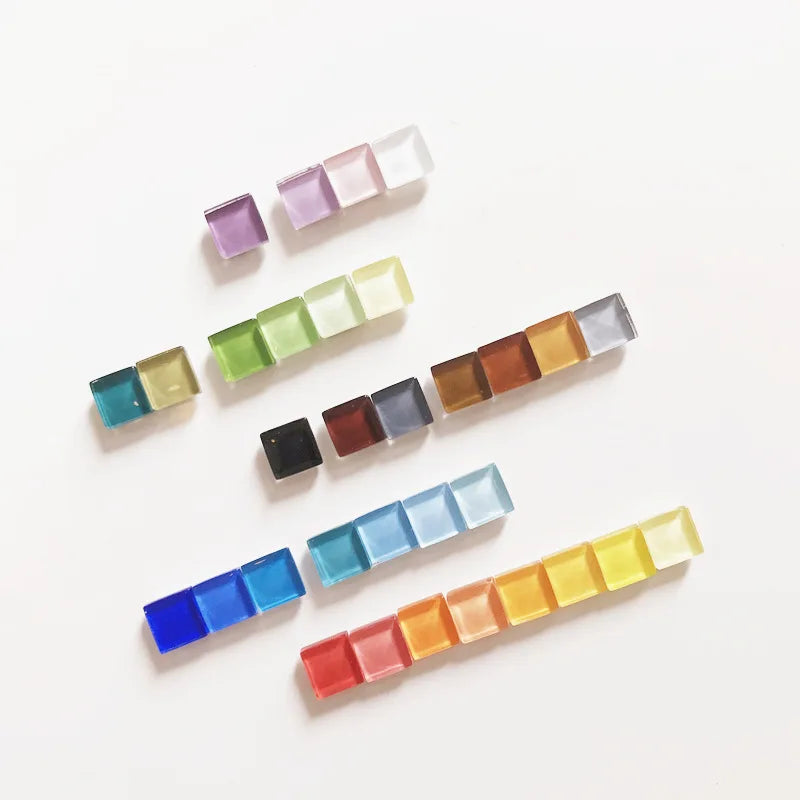 Mini Size 1cm Mixed Color Mosaic Beads Fridge Magnets DIY Kitchen Home Decoration Memo Board Refrigerator Sticker