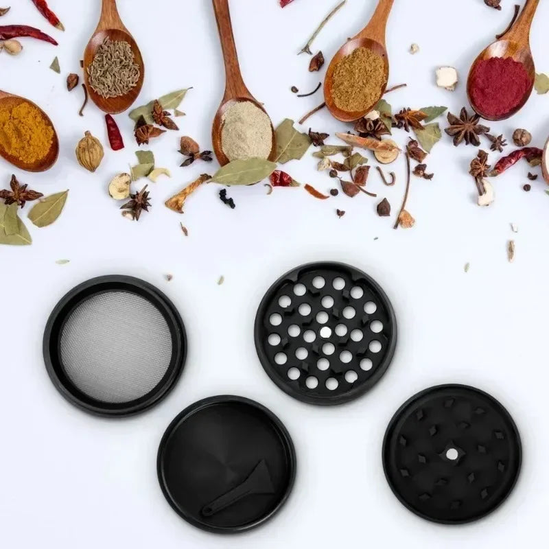 Metal Herb Grinder 4-layer Manual Spice Mill Pepper Mortar Bud Crusher Gift Grass Tobacco Grinder Smoking Cigarette Accessories